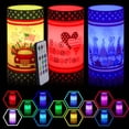 thumbnail image 4 of Flameless LED Electronic Candles with Remote Control for Independence Day Party and Home Decoration, 4 of 8