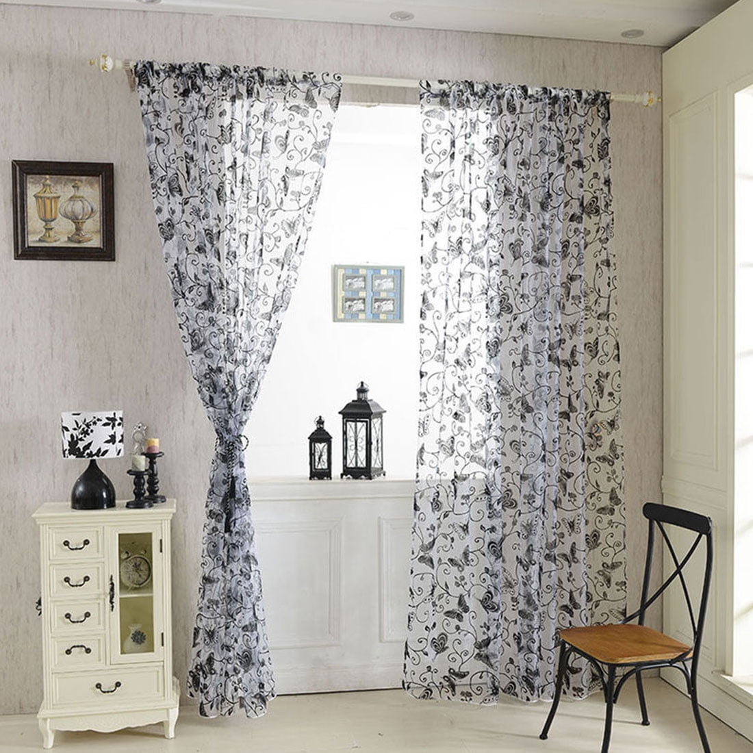 Home Voile Sheer Curtain Panel Erfly Window Ds 39 X 78 Inch Home Voile Sheer Curtain Panel Erfly Window Ds 39 X 78 Inch Com