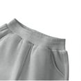 thumbnail image 6 of hoksml Girls (2-13Y) Solid Color Sherpa Fleece Joggers - Elastic Waist Tapered Sweatpants with Pockets, 6 of 8