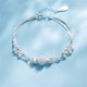 thumbnail image 1 of Pulsera elegante con borla de plumas para mujer y niña, brazalete ahuecado ajustable, regalo de joyería de amistad, 1 of 4