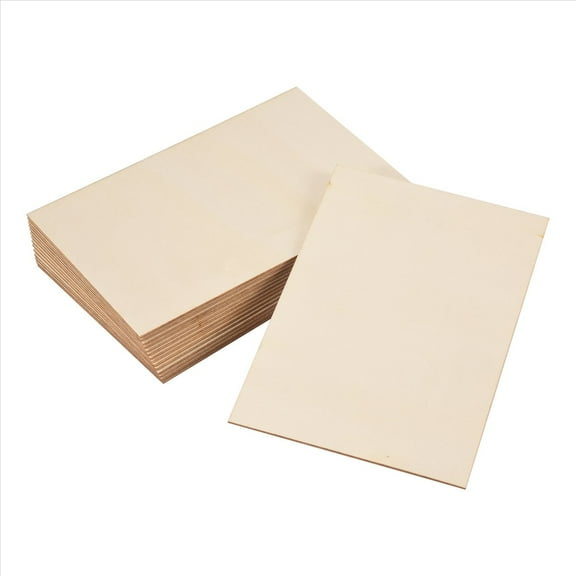New Arrivals 15 Pack Unfinished Wood Sheets,Wood Thin Board for House Aircraft Ship Boat Arts and Crafts,DIY Ornaments