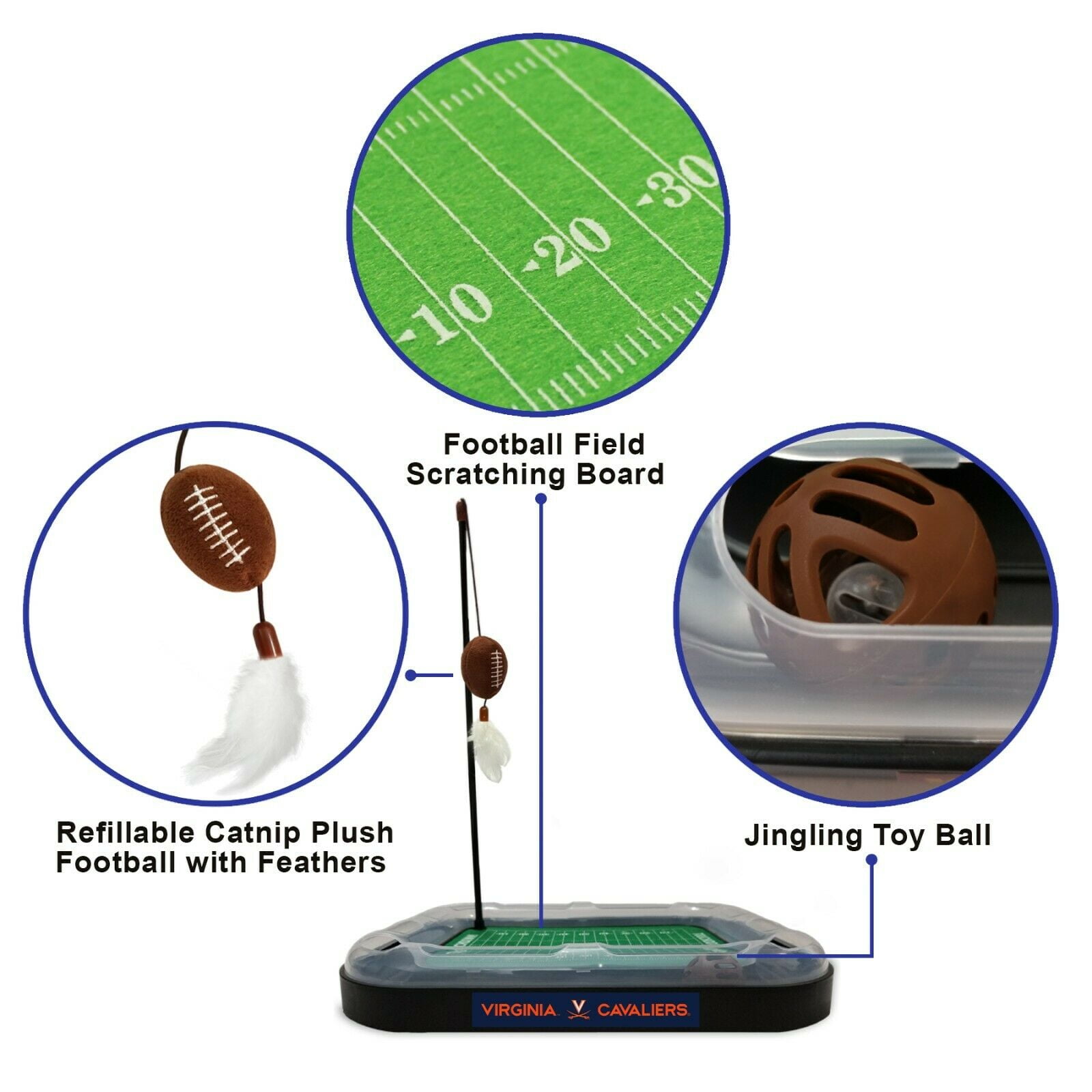 NFL Buffalo Bills Cat Scratcher Toy with Catnip Plush & Feather Cat and  Kitty Toy