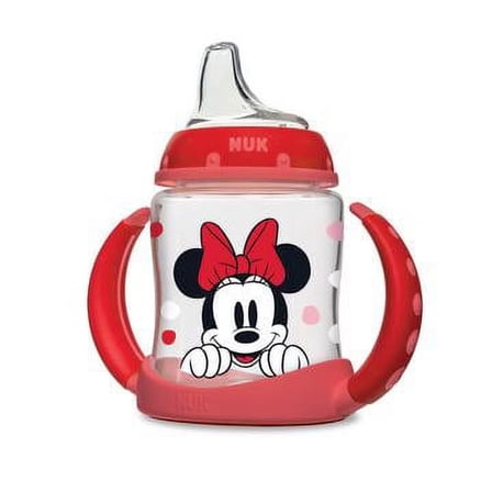 NUK Minnie Mouse Learner Cup, 5 oz Soft Spout Sippy Cup, 1 Pack, 6  Months