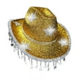 thumbnail image 4 of Santa Hats Western Cowb`oy Hat With Shiny Rhinestone And Fringe For Disco Party Country Music Festival Stage Performance Small Santa Hats, 4 of 6