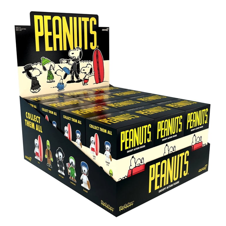 THE SNOOPY COLLECTION 12個入 ミニカー Peanuts Snoopy Blind Box Series 1 ReAction Figure Case of 12