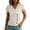 Beige, variant on Women's Tops Dressy Casual Wrap Front Cotton Linen Blouses V-Neck Short Sleeve Button T-Shirt Slim Fit Workwear Shirt (Gray,S)