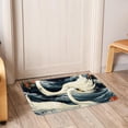 thumbnail image 6 of Swan Polyester Chair Mat Non-Slip Machine Washable Indoor Carpet Rug, 6 of 6