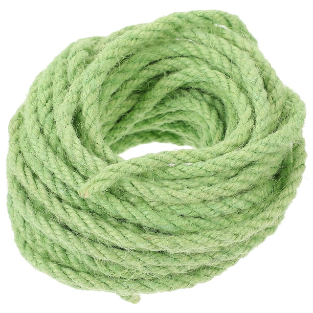CIMAXIC 10m Pet Sisal Rope DIY Cat Toy Tool Cat Climbing Frame Hemp Rope Cat Accessories for Cat Pet Animal (Green),393.7"X0.24"X0.24"