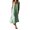 Green, variant on Chouyatou Women's Summer Spaghetti Strap Sleeveless Linen Overall Dress Casual A-Line Midi Long Beach Dress