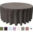 thumbnail image 5 of LA Linen Polyester Poplin Tablecloth 132-Inches Round, Red, 5 of 7