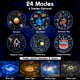 thumbnail image 4 of Proyector giratorio con música y mando a distancia romántico moe rabbit starry night light proyector luz nocturna er, 4 of 5