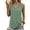 Bean Green, variant on Tank Tops for Women Summer V Neck T Shirts Trendy Sleeveless Basic Tee Loose Fit