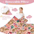 thumbnail image 3 of Dogs with Flowers Toddler Nap Mats for Kids Preschool,Sleeping Mat Bag or Kids,Toddler Sleeping Bag,Toddler Nap Mat or Daycare, 3 of 6