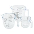 thumbnail image 1 of Bamboohart 3pc Clear Glass Measuring Cups Set for Kitchen Cooking Baking, 1 of 6