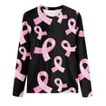thumbnail image 4 of WREESH Womens Breast Cancer Awareness Shirts Pink Ribbon Butterfly Graphic T-Shirts Funny Long Sleeve Sweatshirts Soft Regular Fit Tops Pink E, 4 of 4