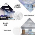 thumbnail image 5 of Grey Botanical Fluorescent Light Covers, Weeping Eucalyptus Leaves Watercolor Magnetic Light Covers for Ceiling Lights, Fluorescent Ceiling Shade Filters for Classroom Bedroom Office 4x2Ft x 4PCS, 5 of 8