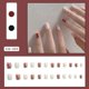 thumbnail image 1 of Tiras de uñas blancas, 20 pegatinas de uñas de gel impermeables, pegatinas de uñas de gel semicurado todo incluido, tiras autoadhesivas de esmalte de uñas de gel de color sólido pegatinas para mujere Namotu HMYH900, 1 of 2