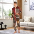 thumbnail image 5 of IAUYY Unisex Adult Onesie Pajamas Ultra-Soft Crystal-Soft Fabric, Halloween Adult Onesie Pajamas Adults,With a Zipper Plus Size Onesie Pajamas, A Christmas Scene, 5 of 7