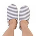 thumbnail image 4 of Women and Men's Slippers Comfort Bubble Fleece Memory Foam House Slippers Indoor Outdoor Anti Slip Rubber Sole, 4 of 5