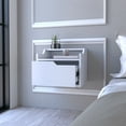 thumbnail image 4 of Miekor Floating Nightstand Chester, Bedroom, White W2US608, 4 of 7