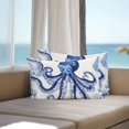 thumbnail image 2 of Retro Octopus Outdoor Pillow Covers Pack of 2 Coastal Octopus Watercolor Ocean Waterproof Throw Pillow Covers Decorative Cushion Cases for Patio Garden Tent Balcony Couch 20x12 inch, 2 of 8
