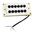 thumbnail image 1 of MERIGLARE Guitare Électrique Humbucker Pickup Compact Facile à Installer Remplace Pièce de Rechange Pont, 1 of 9