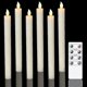 thumbnail image 1 of Dww - 6-pack battery-operated LED candles with remote control and timer, real wax flickering warm white light, 1 of 3