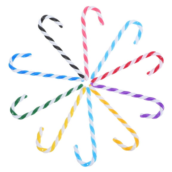 MRLESS 20pcs Mini Candy Cane Ornaments for Christmas Tree Artificial Crutch Canes Hanging Decorations for Festive Home Hanging Decor