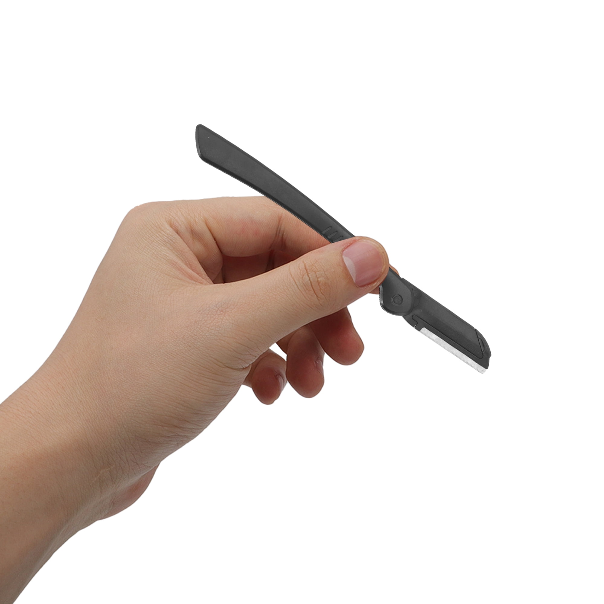 Unique Bargains Durable Potable Eyebrow Tweezer Kit for Bathroom Travel Black 1 Set