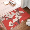 Handpainted designs of flowers Door Mat Indoor/Outdoor Bathroom Carpet