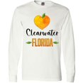 thumbnail image 3 of Inktastic Clearwater Florida Orange in Heart Long Sleeve T-Shirt, 3 of 5