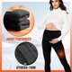 thumbnail image 2 of - Leggings de mernidad con forro polar para mujer, con bolsillos, térmicos, gruesos, para yoga, para embarazo, invierno, talla grande, 2 of 5