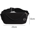 thumbnail image 2 of Running Fanny Pack, No Stretch Bag, Exercise Belt Sports Fanny Pack For Running Walking Cycling - black, 2 of 4