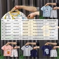 thumbnail image 3 of Toddler Boy Summer Clothes Outfits 2 Pcs Kids Cotton Short Sleeve Shirt Shorts Set 6-12 Months 12-24 Months 2t 3t 4t 5t 6t 7t Children(Pink,3-4 Years), 3 of 3
