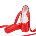 thumbnail image 4 of Zapatos de Ballet Zulema Profesional para Adultos Zapatils de Encaje Rojo 37, 4 of 6