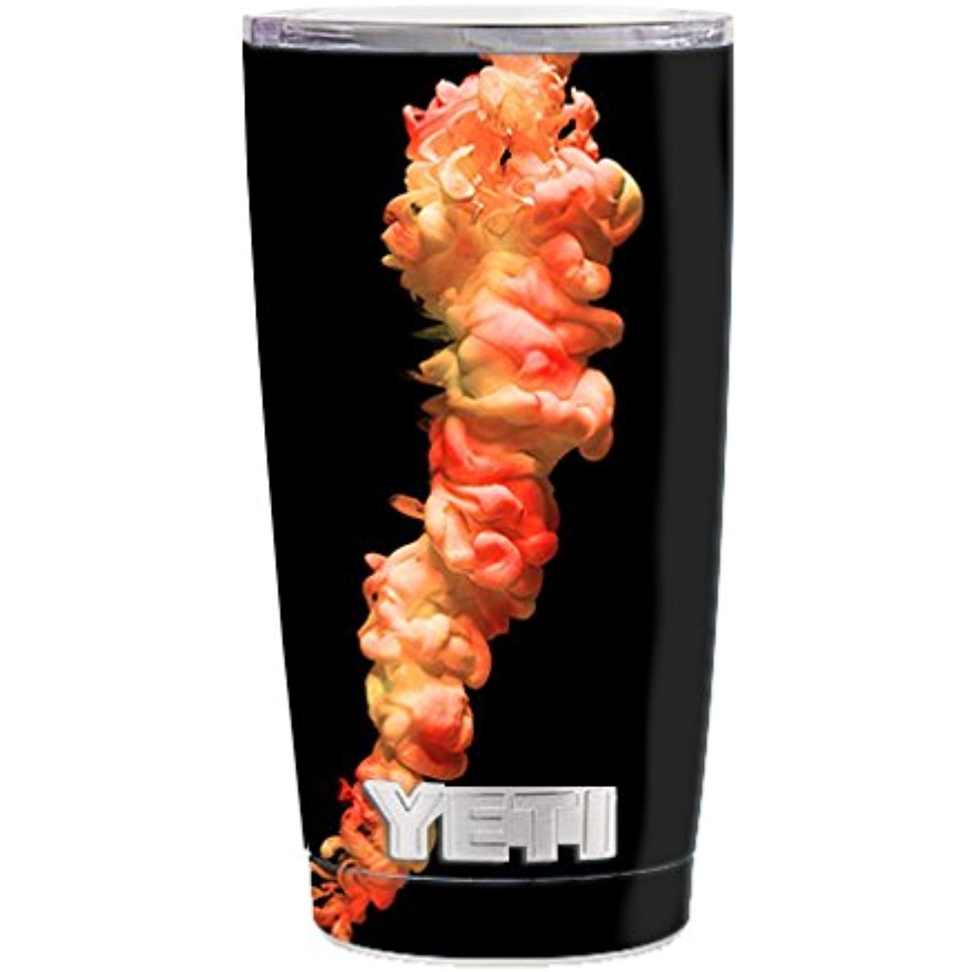 Skin for Yeti Rambler 20 oz Tumbler - Orange Camo - Sticker Decal Wrap