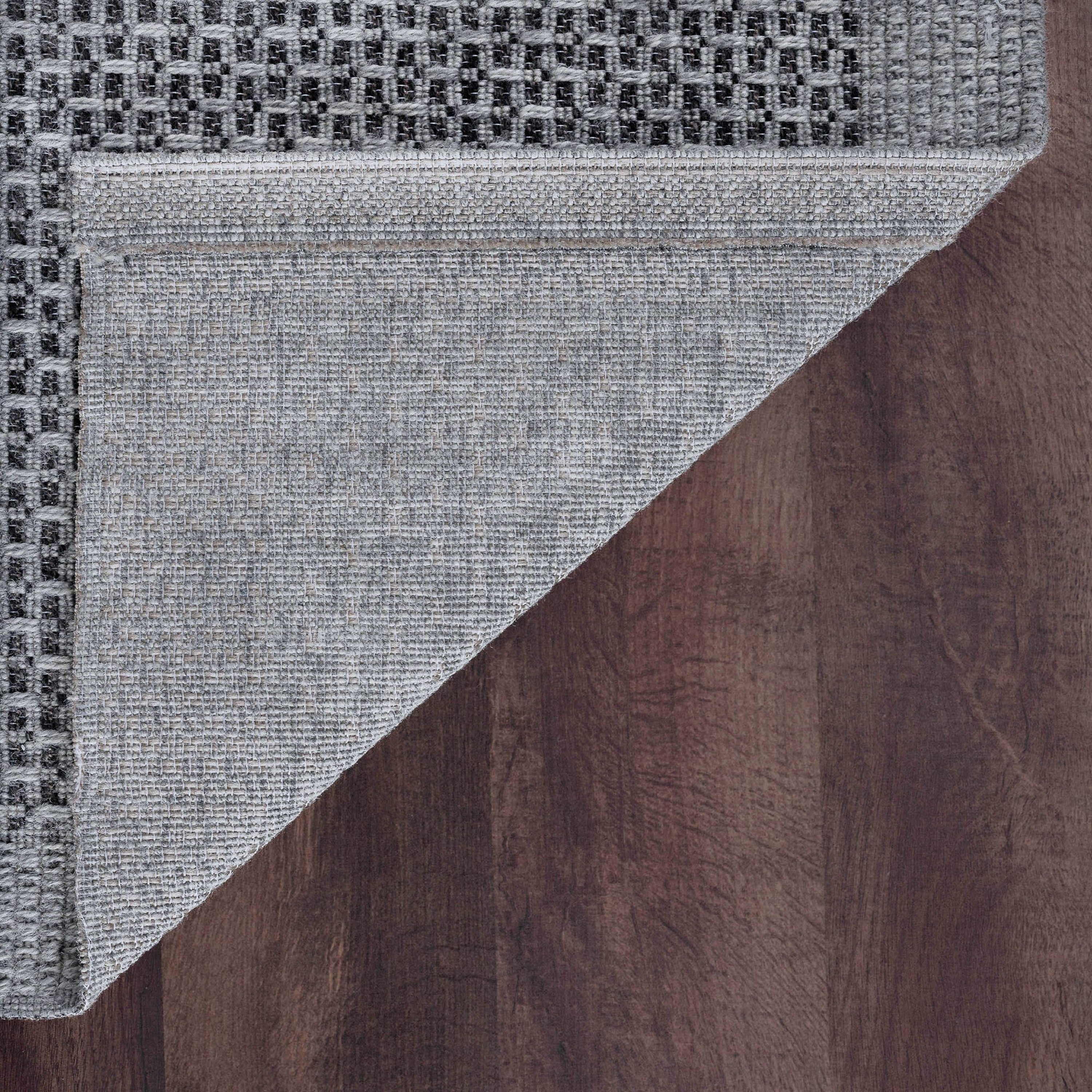 9x12 Water Resistant, Large Indoor Outdoor Rugs for Patios, Front Door Entry, Entryway, Deck, Porch, Balcony | Outside Area Rug for Patio | Charcoal, Solid | Size: 8'9'' x 12'3''
