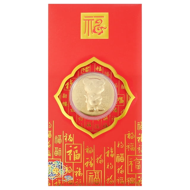 Eummy 2022 Año Del Tigre Envelopes Rojo Chino sobre de Dinero de la Suerte Año Nuevo Hong Bao 2022 Año Del Tigre Paquetes de Dinero de la Suerte en 4 Diseños para Festival de Primavera de Año Nuevo 7,1 x 3,5 Pulgadas