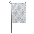 thumbnail image 1 of JSDART Watercolor Filigree Renaissance Delicate Pastel Openwork Lace Pattern Gray Blue and Green Moroccan Garden Flag Decorative Flag House Banner 28x40 inch, 1 of 2