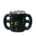 thumbnail image 1 of Chmadoxn Mug en Résine et Acier Inoxydable pour Volant, 1 of 2