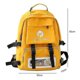 thumbnail image 5 of Mochilas escolares impermeables para niñas adolescentes Flores lindas Oxford negro-- BmatwkZeng Bmatwe Jersey, 5 of 5