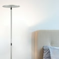 thumbnail image 4 of Brightech Lampe de Sol à Capteur Tactile Debout avec Torchière LED Flux Ciel, Argent, 4 of 13