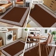 thumbnail image 6 of Coffee Brown Greek Key Large Area Rugs for Bedroom Living Room, Soft Non Slip Carpet Bedside Rug, Geometric Greece Ancient Farmhouse Geo Rectangular Floor Cover Kitchen Accent Rug 4'x6' for Office, 6 of 9