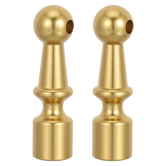 REOFLYUP 2-Pack Metal Shelf Railing Brackets Decorative Hardware for Cabinets and Gallery Rails