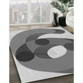 thumbnail image 2 of Ahgly Company Indoor Rectangle Patterned Gray Cloud Gray Area Rugs, 8' x 10', 2 of 6