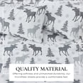 thumbnail image 4 of Great Bay Home Rustic Inspired Microfiber Sheet Set (King, Moose), 4 of 9