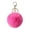 Bright rose red, variant on Faux Furs Keychain Soft Fuzzy Rabbits Hair Ball Key Rings For Women Car Bag Decoration Elegant Pompoms Keyring