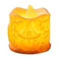thumbnail image 2 of Fmbmuo Outdoor Halloween-Themed Flameless Led Candles , Thanksgiving Indoor Orange Warm Light Ornament , For Home Party Holiday Desktop Decor, 2 of 7