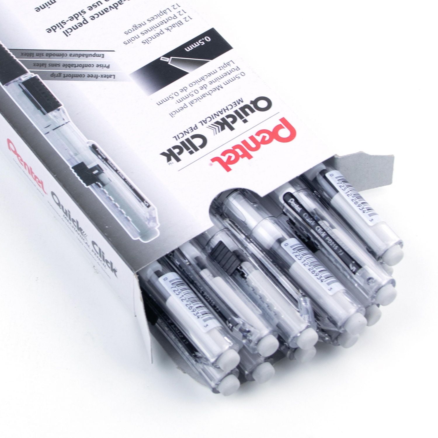 Quick Click Mechanical Pencil (0.5mm), Black Barrel, Box of 12