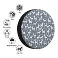 thumbnail image 4 of Pofeuu Poodle Dog Print Spare Tire Wheel Cover for Car Truck SUV Camper Universal Fit Spare Tire Cover RV Spare Tire Covers-15 inch, 4 of 6